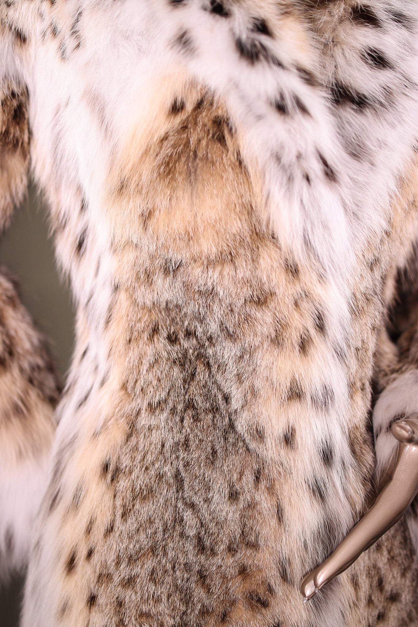 Natural Full-Skin American Cat Lynx Stroller