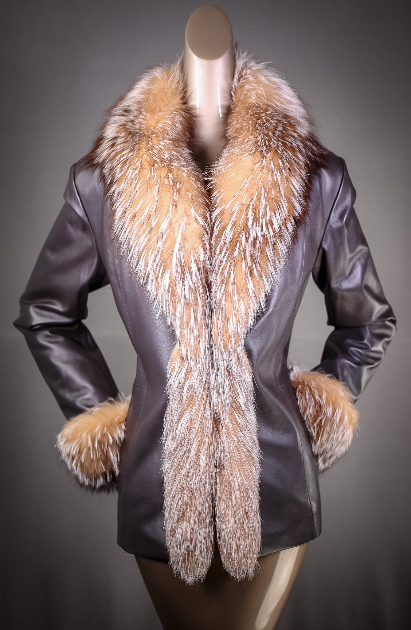 新品80s 90s archive lamb leather car coat LA Leather Vintage Lamb Leather Car Coat Big and Tall (4X) Brown