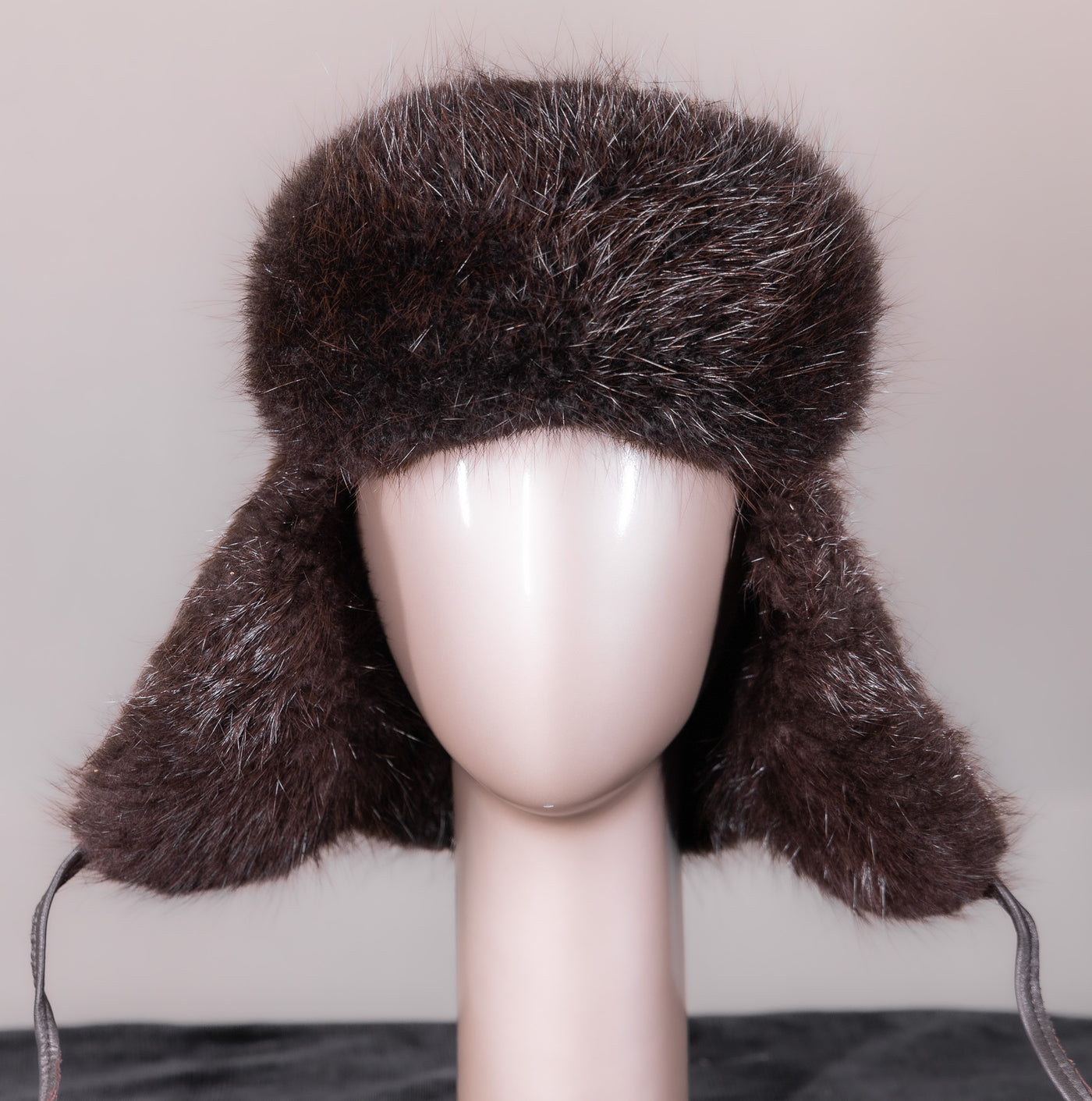 Full-Skin Beaver and Leather Trooper Hat