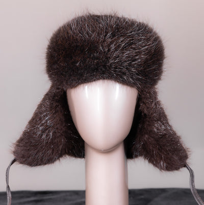 Full-Skin Beaver and Leather Trooper Hat