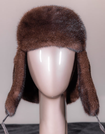 Full-Skin Mahogany Mink Trooper Hat