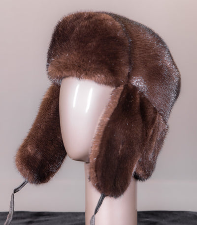 Full-Skin Mahogany Mink Trooper Hat