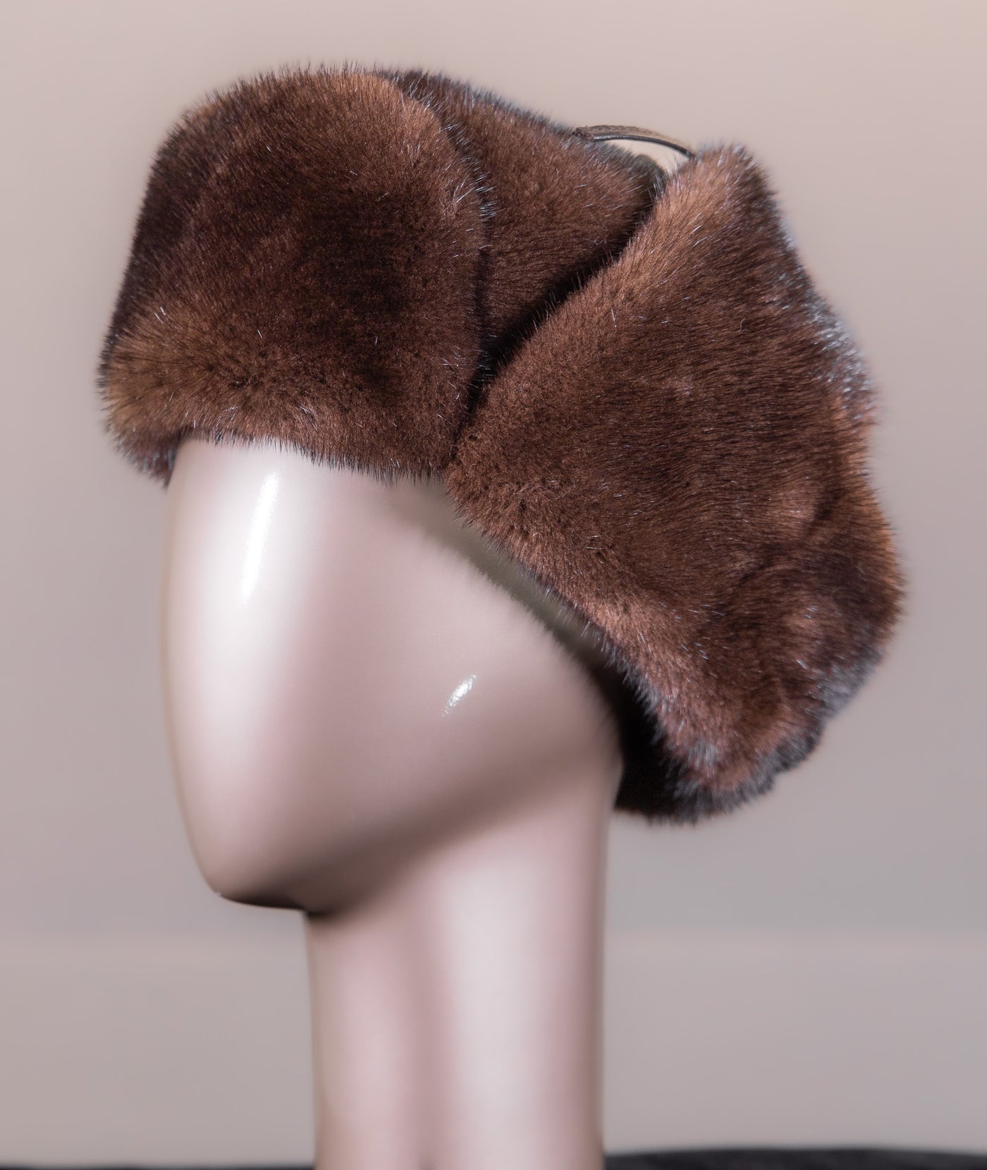 Full-Skin Mahogany Mink Trooper Hat