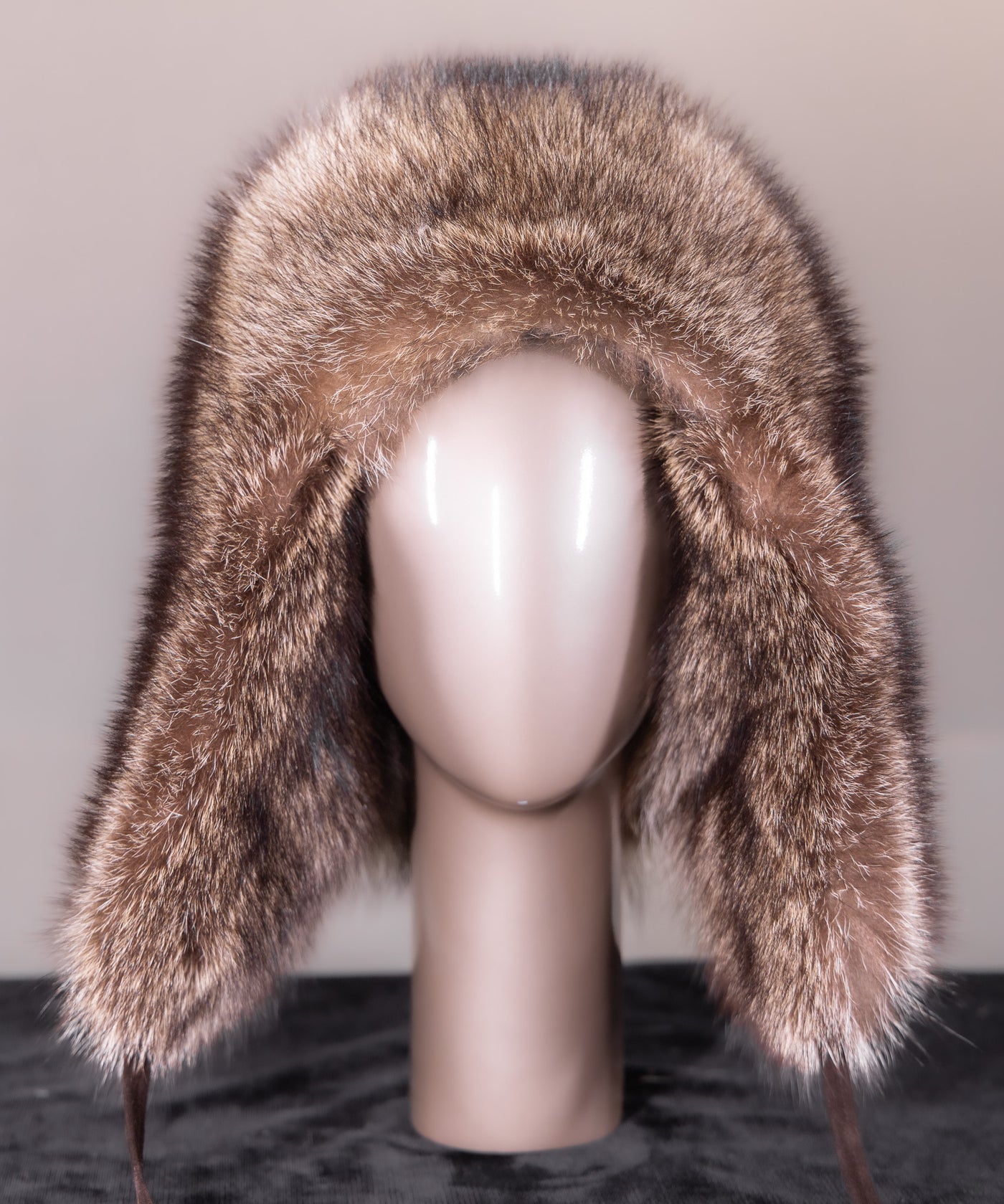 Full-Skin American Raccoon Musher Hat