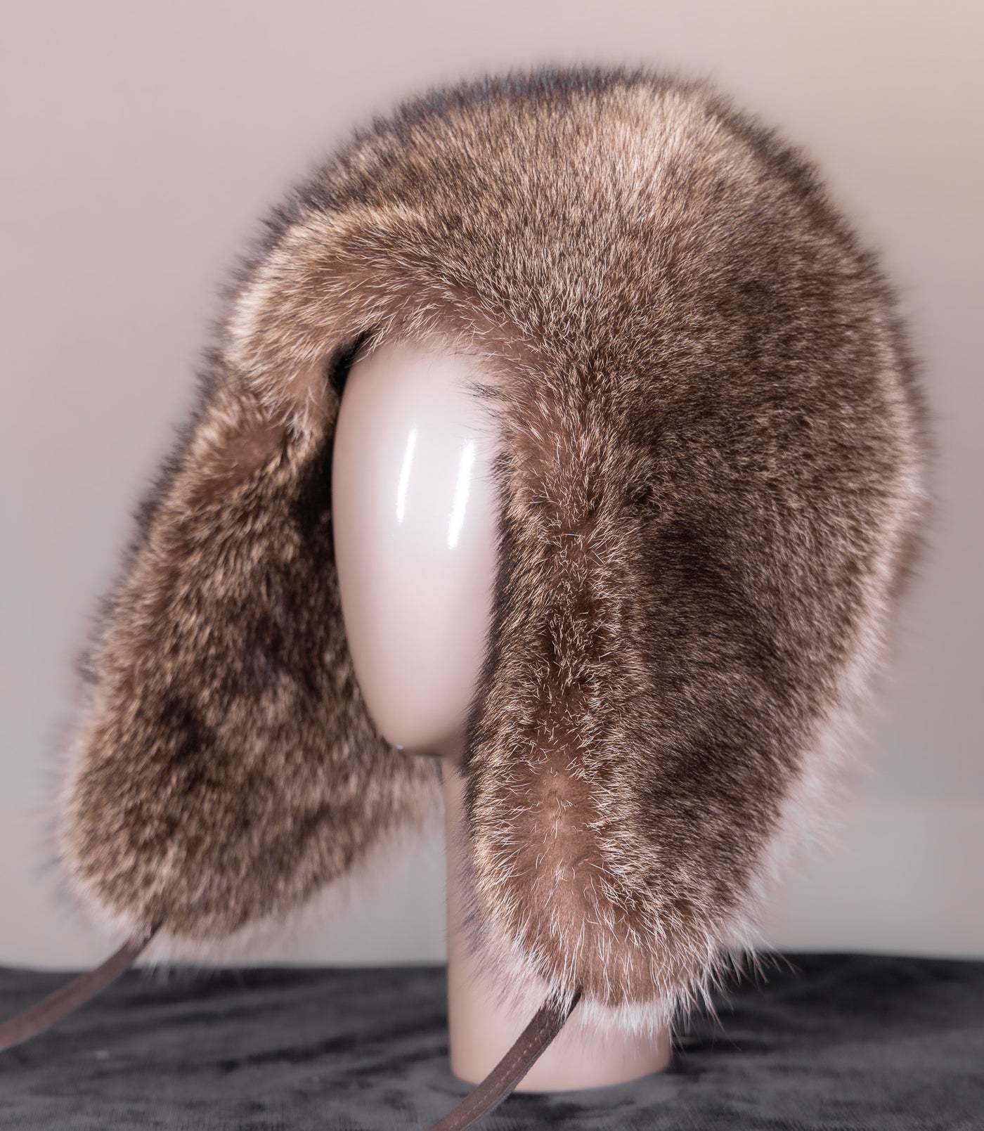 Full-Skin American Raccoon Musher Hat