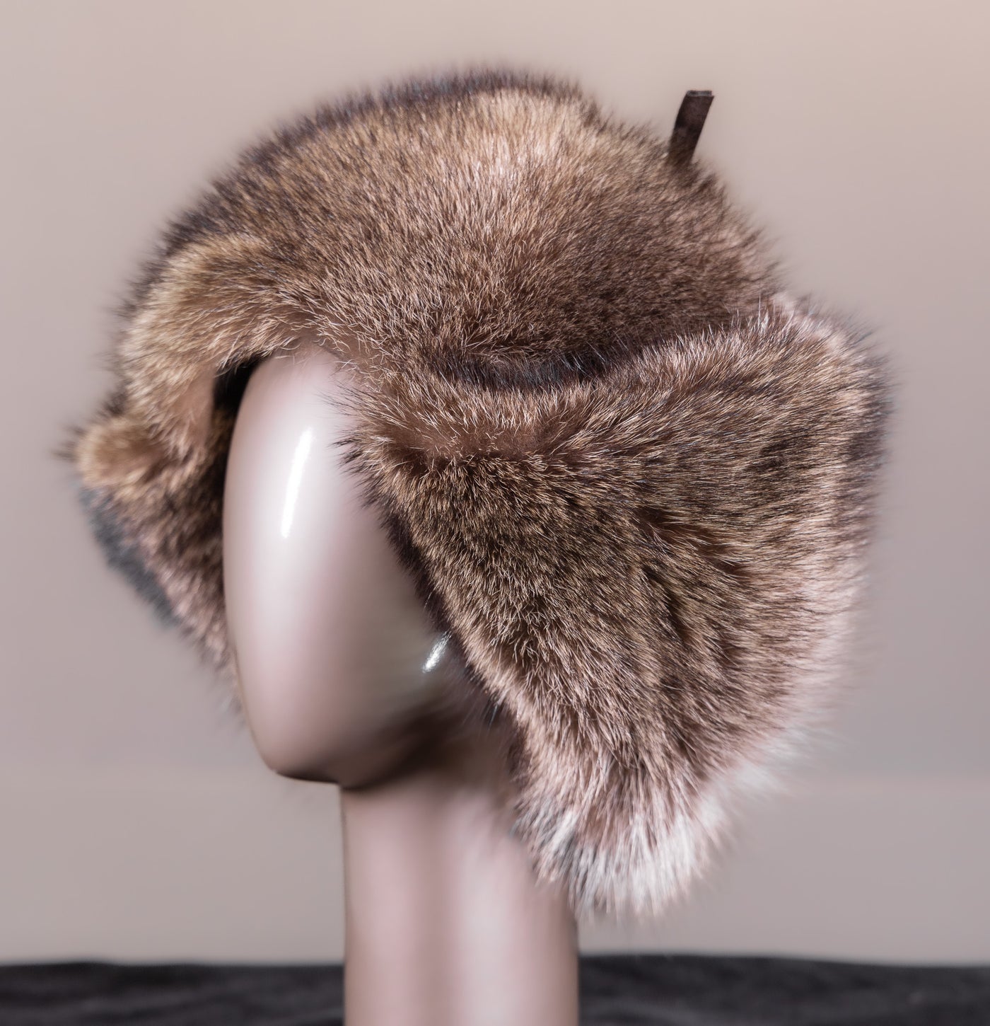 Full-Skin American Raccoon Musher Hat