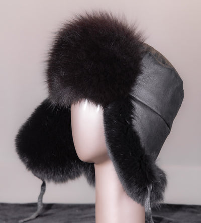 Fox and Leather Trooper Hat