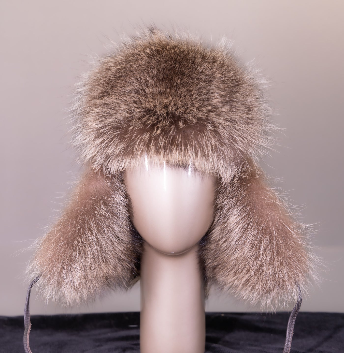 American Raccoon and Leather Trooper Hat