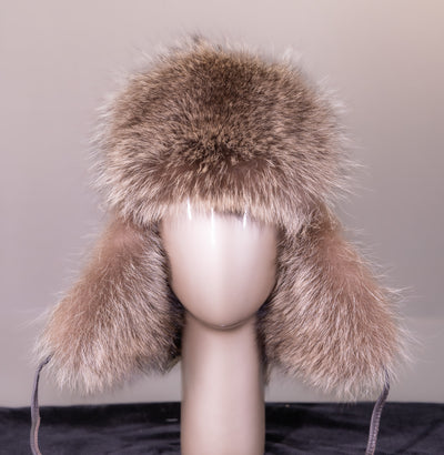 American Raccoon and Leather Trooper Hat