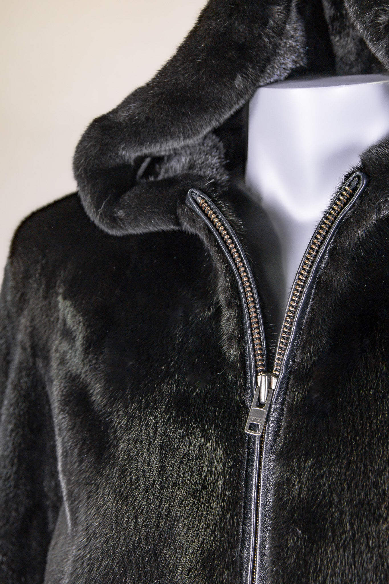 Hooded Blackglama Mink Jacket