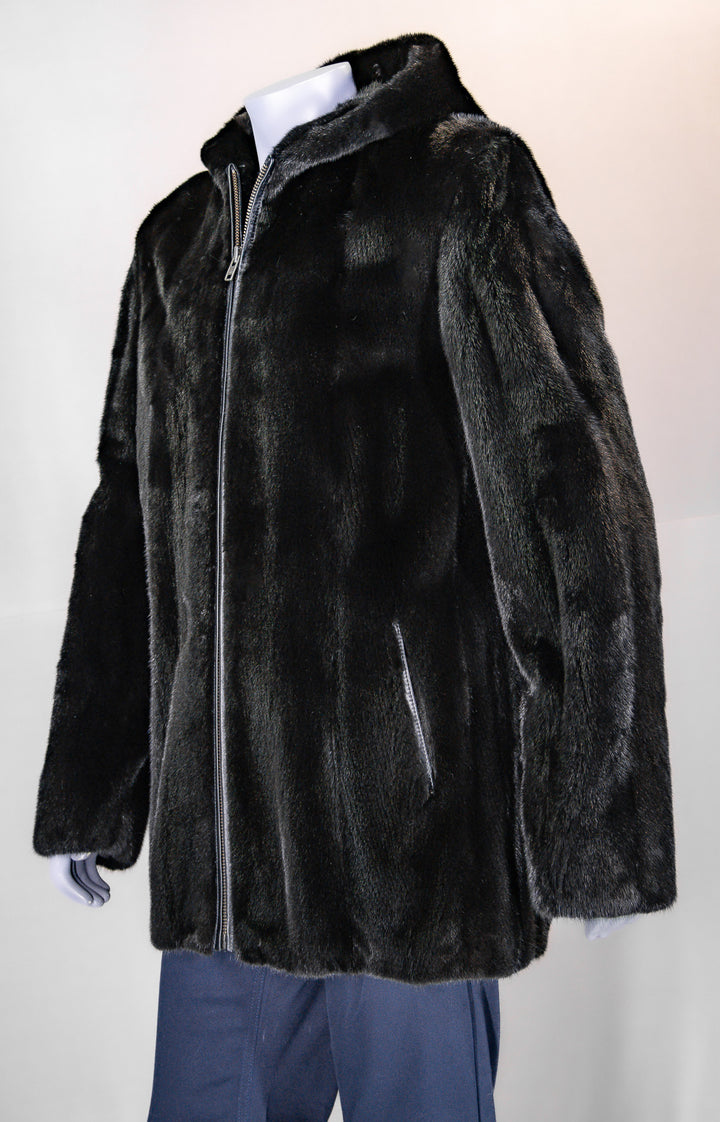 Hooded Blackglama Mink Jacket – Alaska Fur Gallery, Inc. Hooded Blackglama Mink Jacket – Alaska Fur Gallery, Inc.