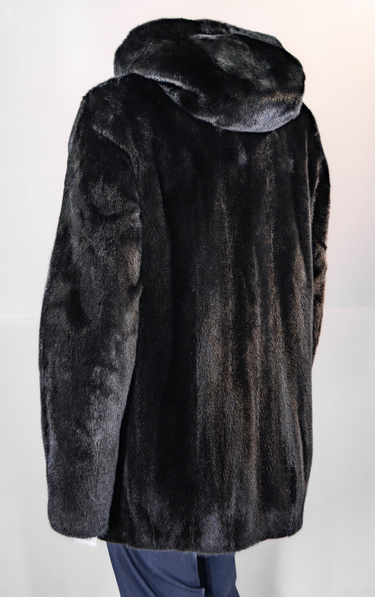 Hooded Blackglama Mink Jacket