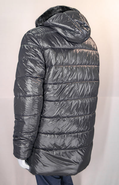 Hooded Full-Skin Mink Parka Reversible to Puffer