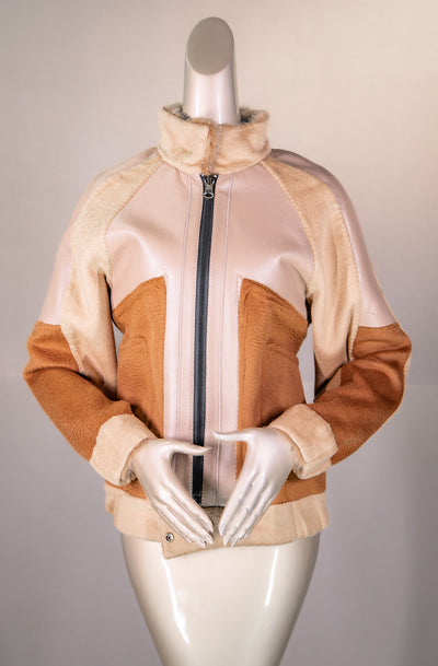 Alpaca Shearling Reversible Jacket with Mink