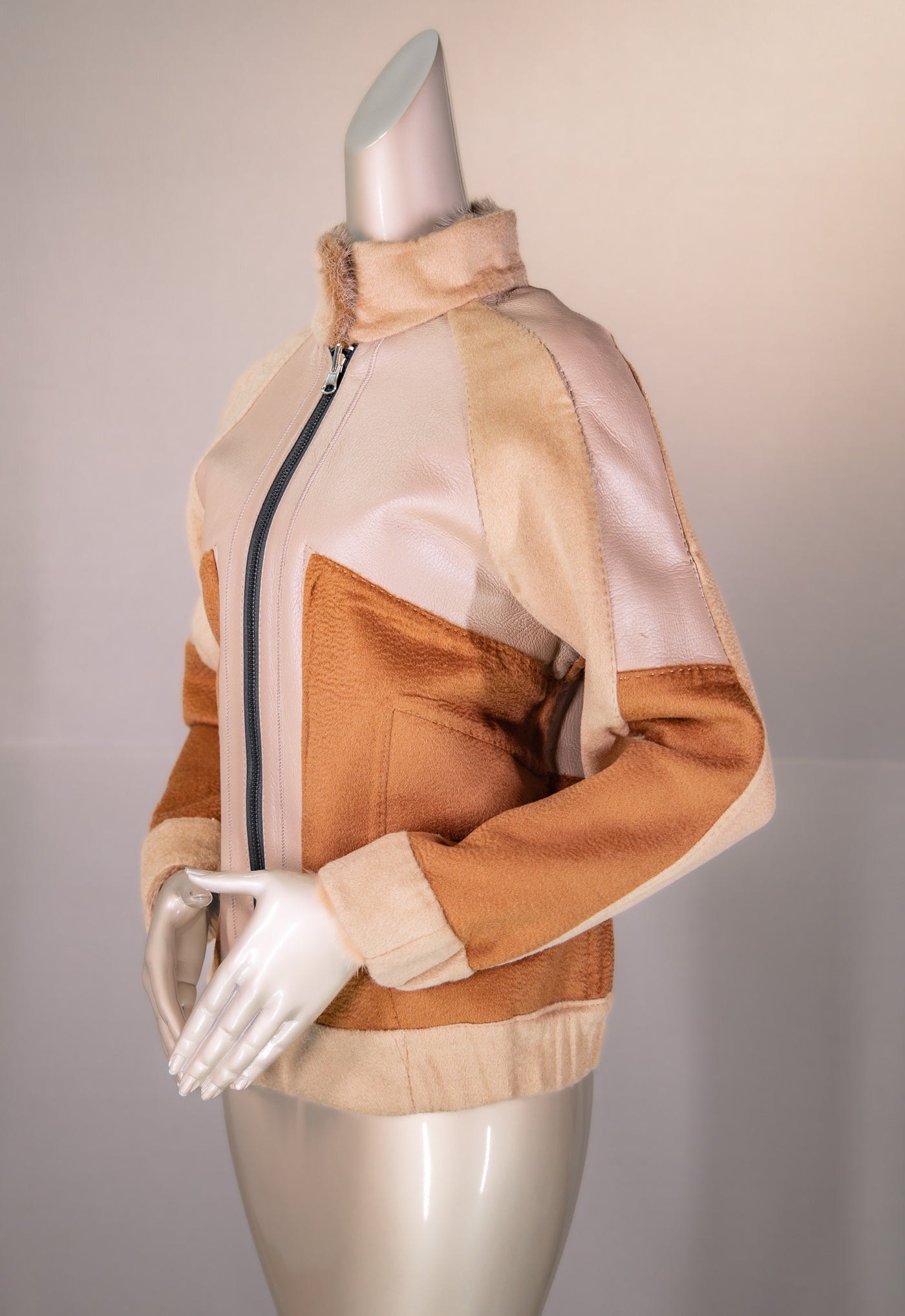 Alpaca Shearling Reversible Jacket with Mink