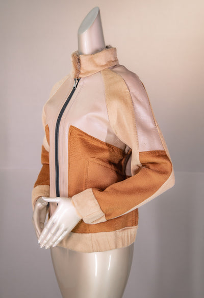 Alpaca Shearling Reversible Jacket with Mink