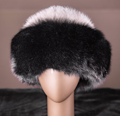 Natural Black Cross Mink with Fox Trim