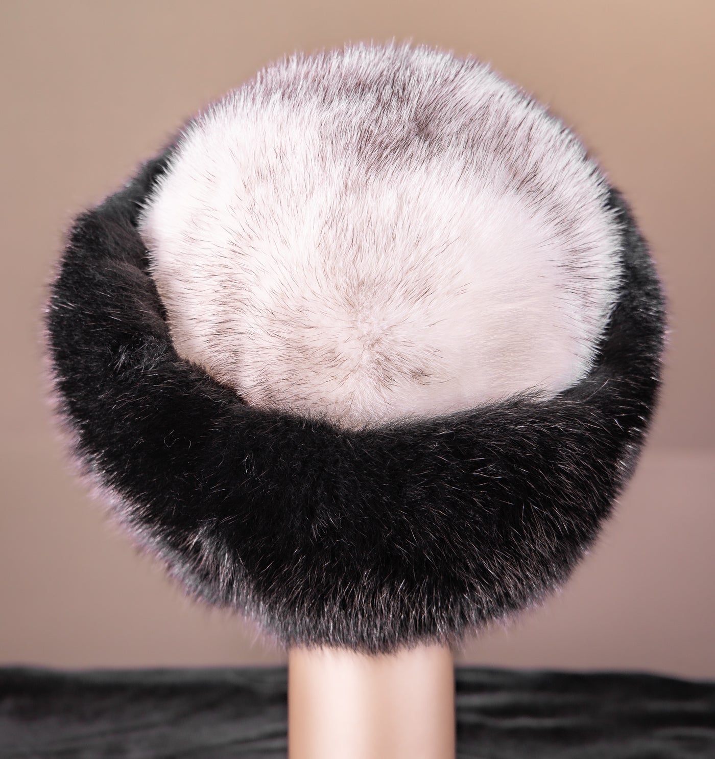 Natural Black Cross Mink with Fox Trim
