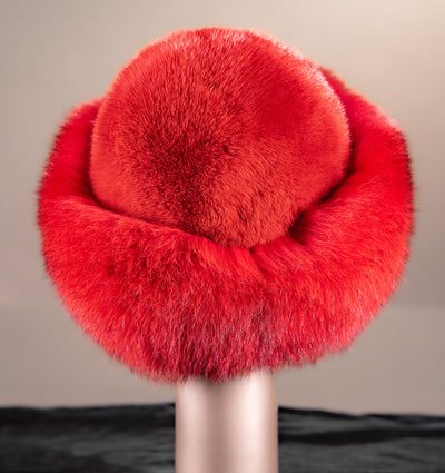 Mink Hat with Fox Trim