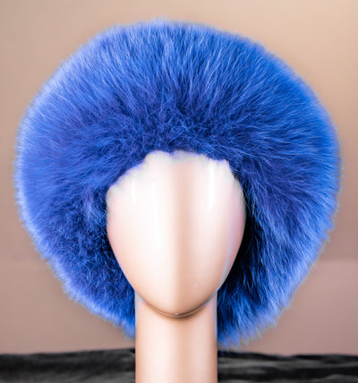 Sheared Beaver Hat with Fox Trim