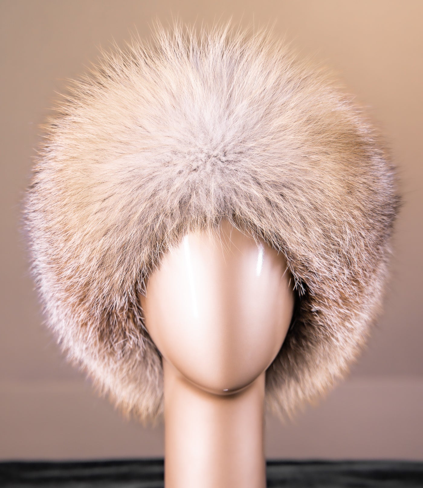 Mahogany Mink Hat with Golden Isle Fox Trim