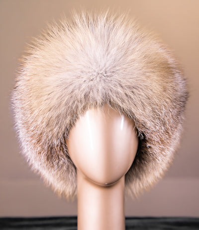 Mahogany Mink Hat with Golden Isle Fox Trim