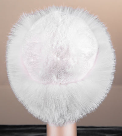 Mink Hat with Fox Trim