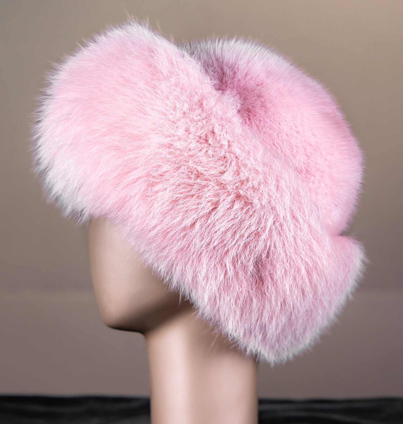 Mink Hat with Fox Trim