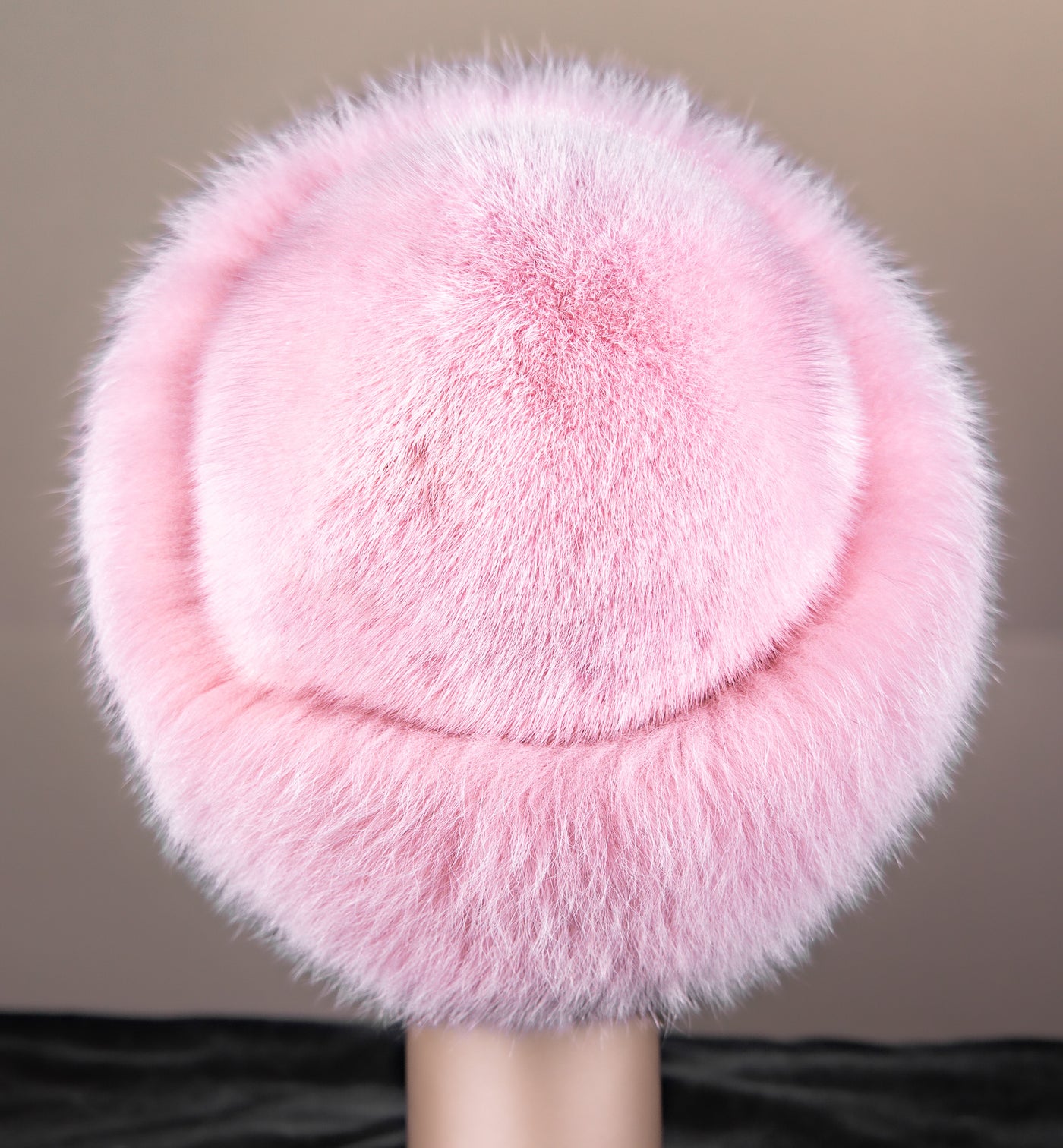 Mink Hat with Fox Trim