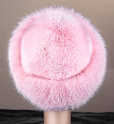 Mink Hat with Fox Trim