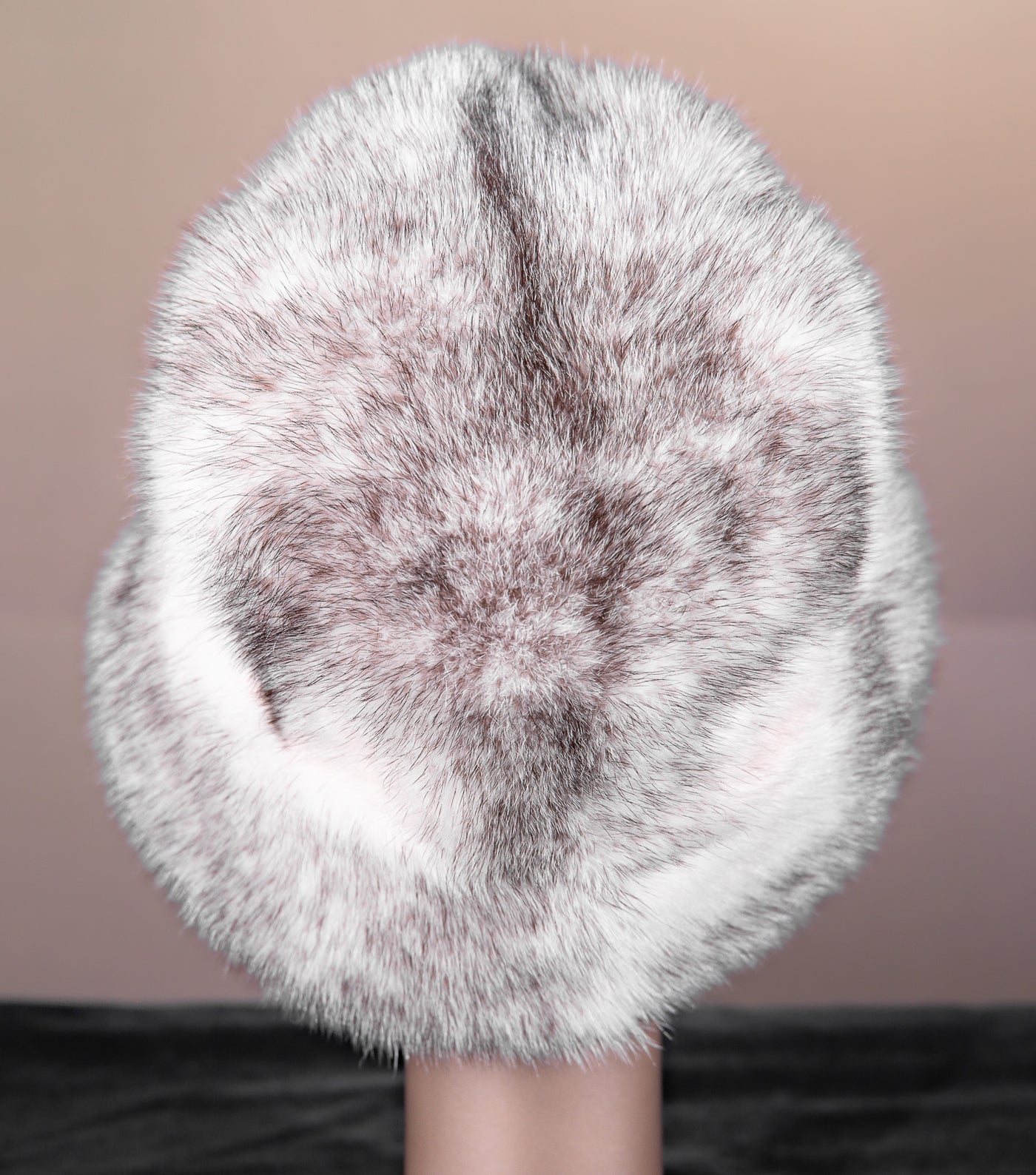 Full-Skin Black Cross Mink Bucket Hat