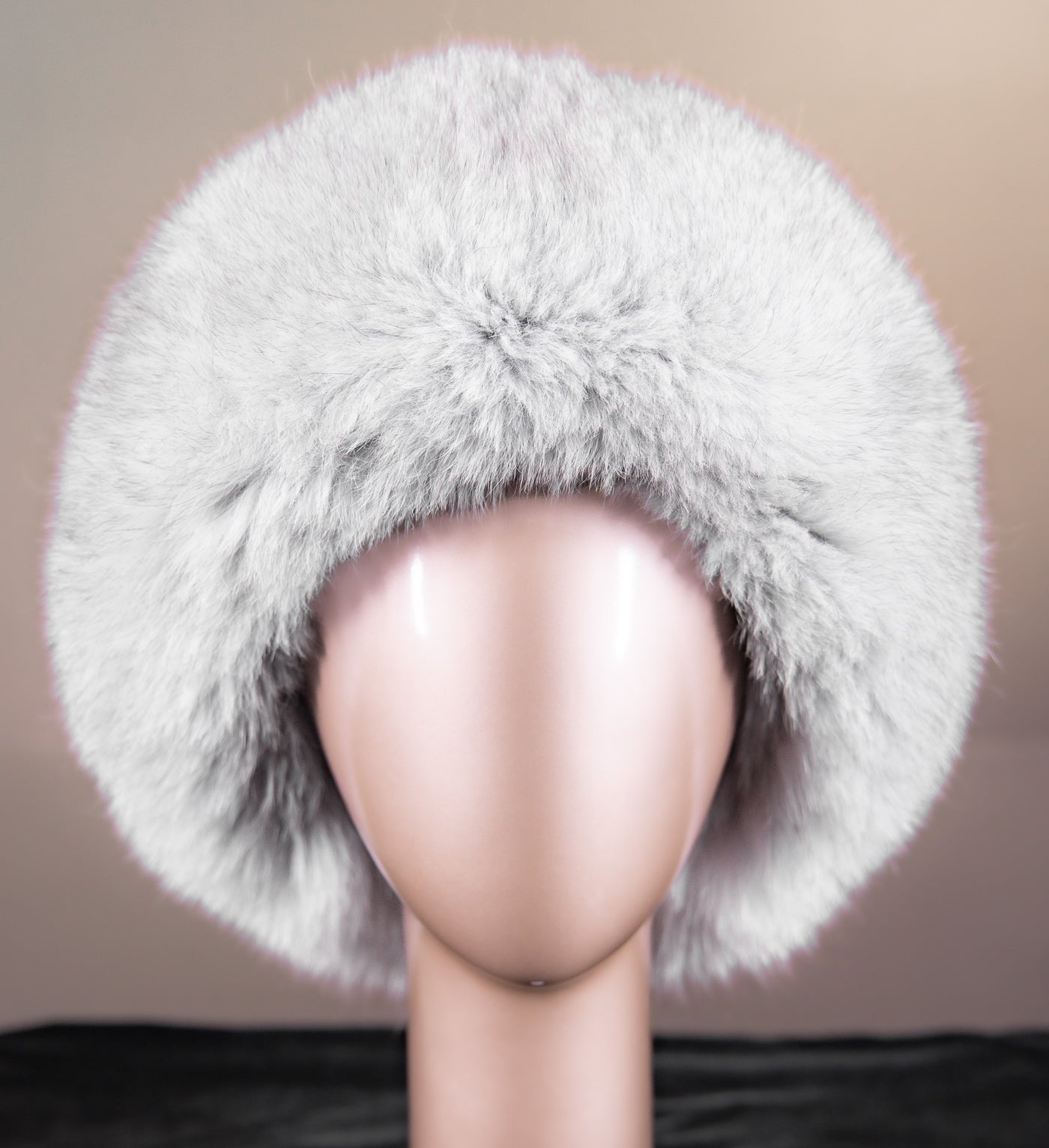 Mink Hat with Norwegian Blue Fox Trim