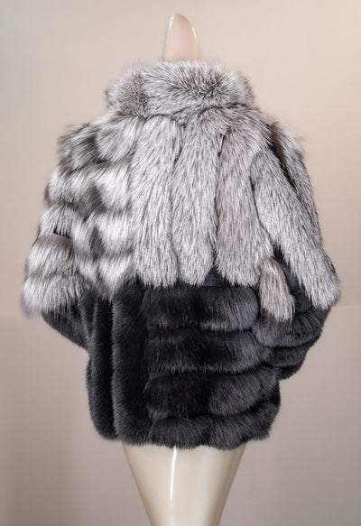 Sectional Chinchilla Rex Rabbit and Fox Jacket