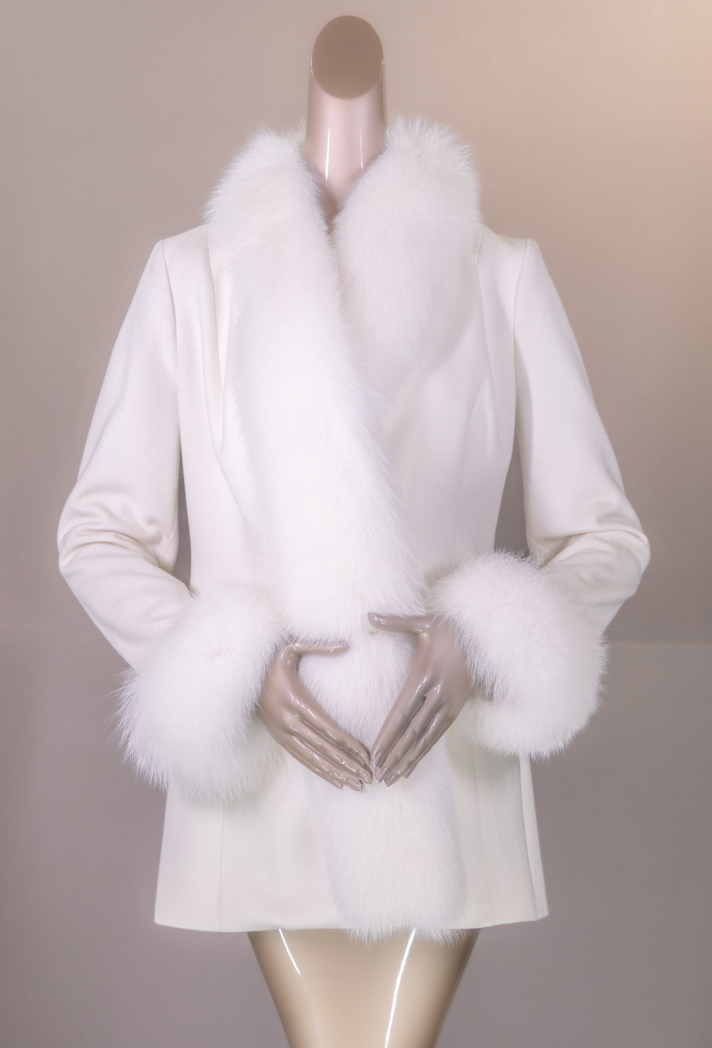 100% Virgin Wool Loro Piana Coat with Fox