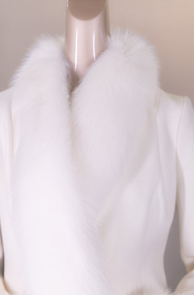 100% Virgin Wool Loro Piana Coat with Fox