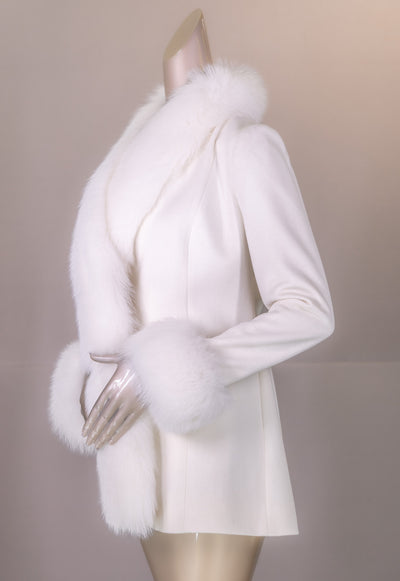 100% Virgin Wool Loro Piana Coat with Fox