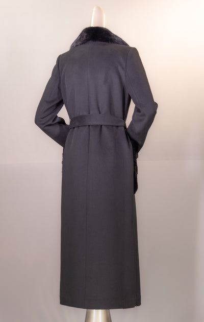Cashmere Car Coat with Mink