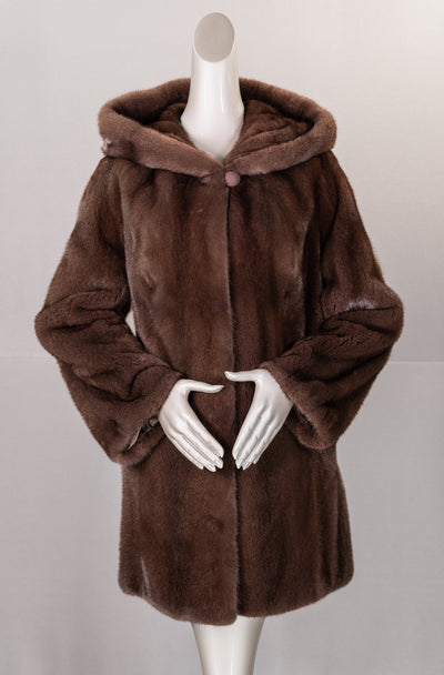 Hooded Mink Jacket