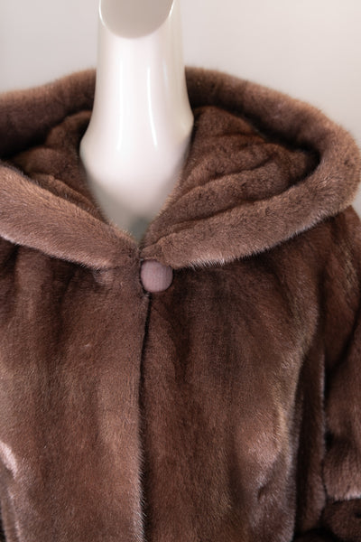 Hooded Mink Jacket