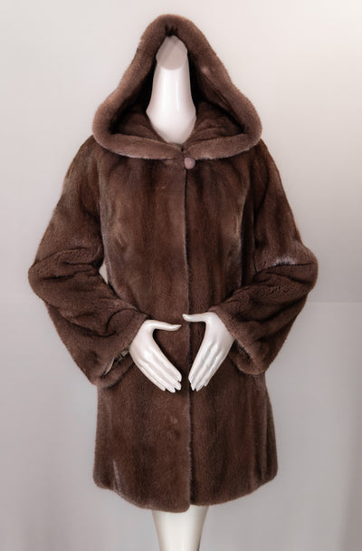 Hooded Mink Jacket