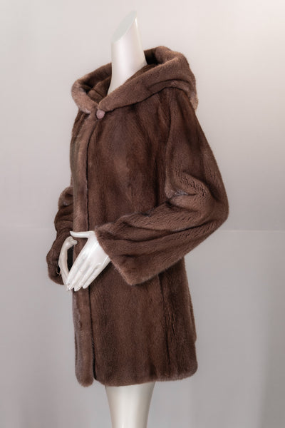 Hooded Mink Jacket