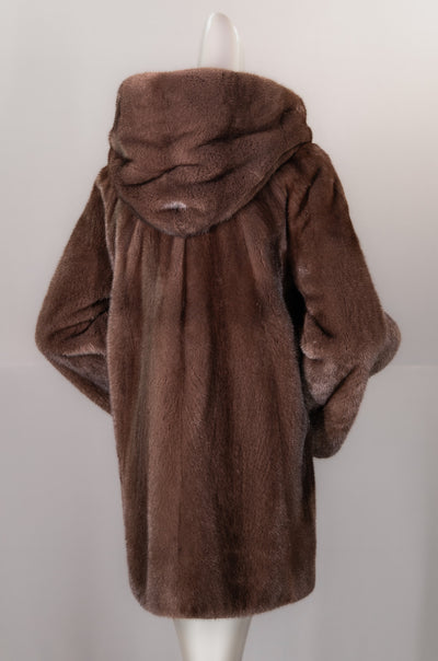 Hooded Mink Jacket