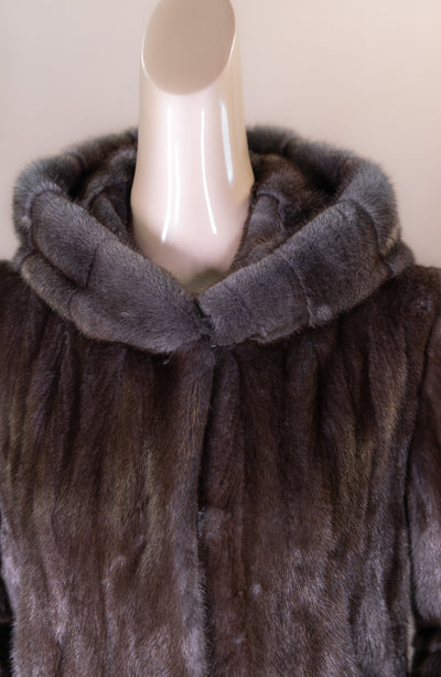 Hooded Full-Skin Mink Jacket