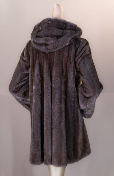 Hooded Full-Skin Mink Jacket