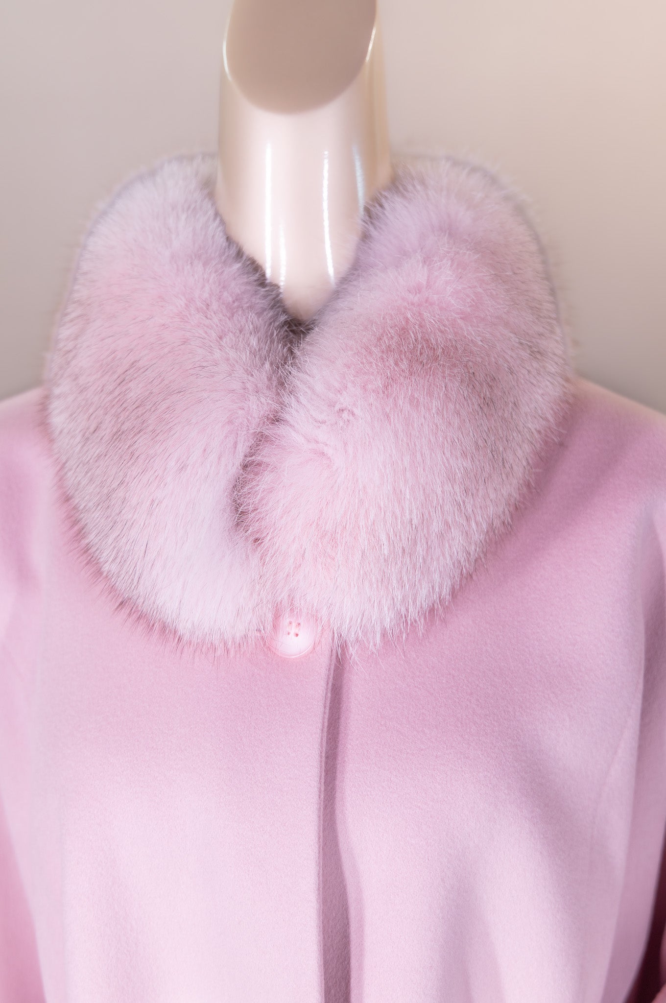 100% Virgin Wool Loro Piana Cape with Fox