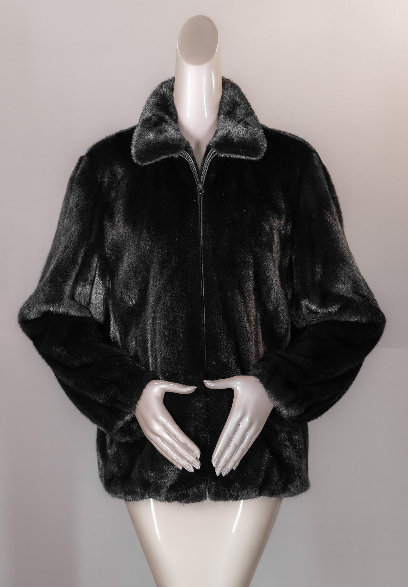 Zippered Mink Jacket