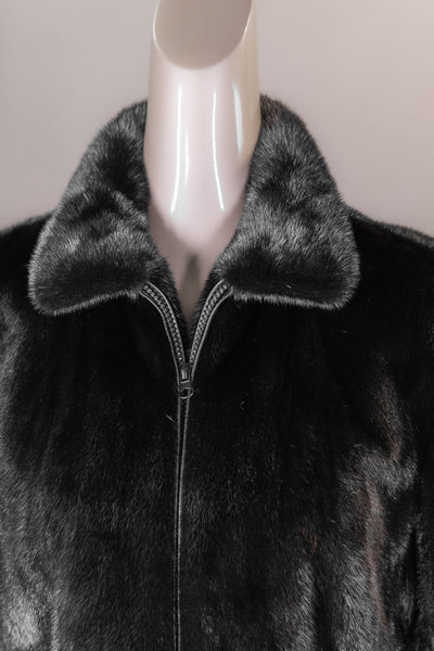 Zippered Mink Jacket