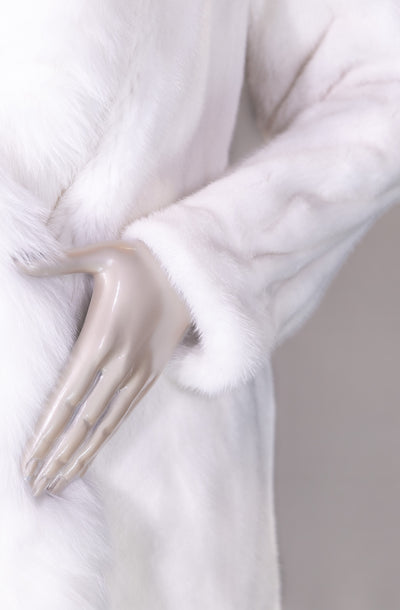 Mink Coat with Fox Trim