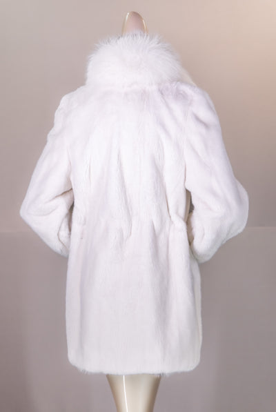 Mink Coat with Fox Trim
