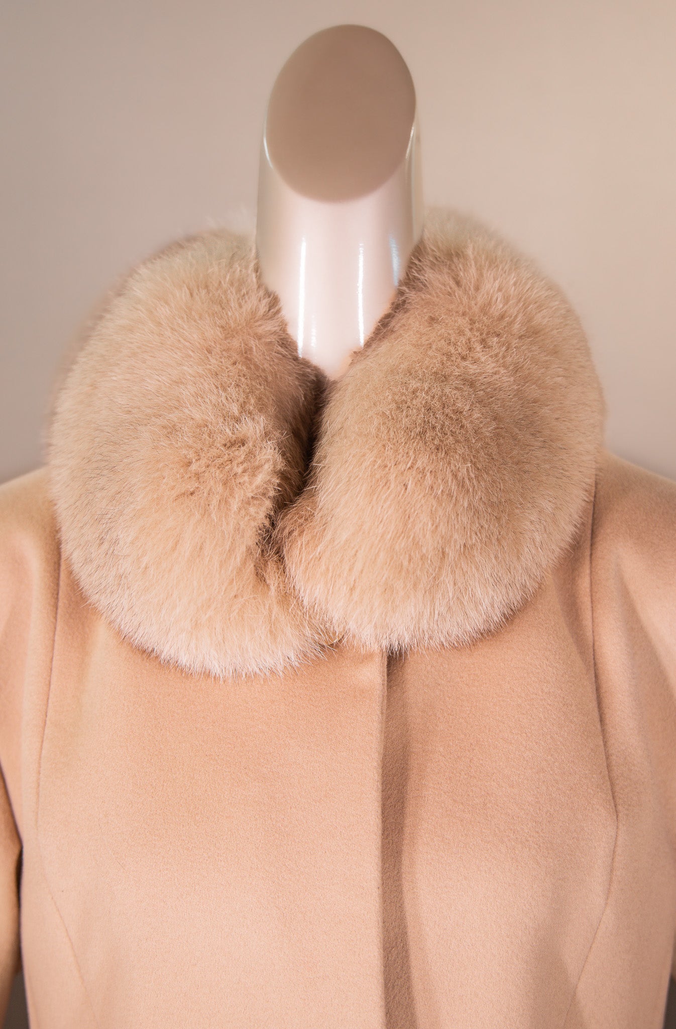 Loro Piana 100% Virgin Wool Coat with Fox Collar